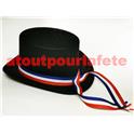 Chapeau Haut de Forme Gibus conscrit Centenaire