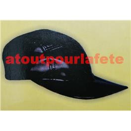 Casquette simili cuir