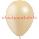Sac de 100 ballons Ivoire métallisés Standard , Ø 30cm  