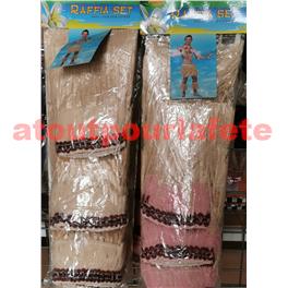 Set Zoulou, Africain, Sauvage (Pagne+2 Bras+2 Jambières)