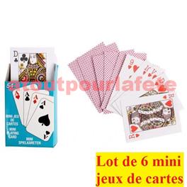 Clown Games Jeu de 2 mini cartes à jouer, Jeux