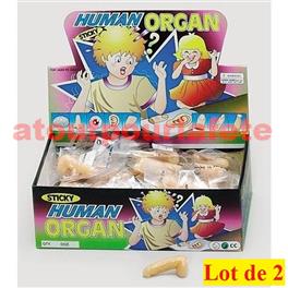 Lot de  2 Zizi gluant PM