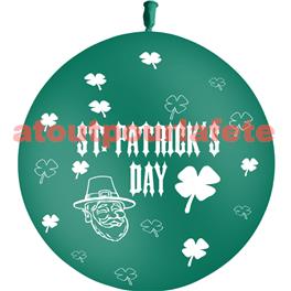 Pochette de 1 Ballon géant 80cm "St Patrick" Pochette de 1 Ballon géant 80cm "St Patrick"