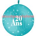 Ballon géant Anniversaire 20ans Ø86cms "Jubilé"