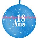 Ballon géant Anniversaire 18ans Ø86cms "Jubilé"