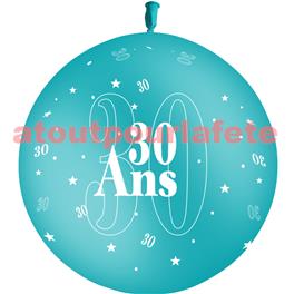 Ballon géant Anniversaire 30ans Ø86cms "Jubilé"