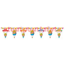 Guirlande "joyeux anniversaire" - 15 fanions 6 m