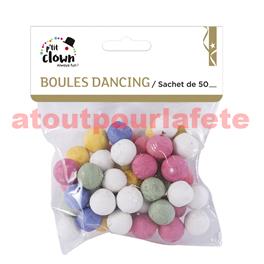 Boite de 6 Boules disco à facettes 8cms