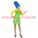 Ensemble déguisement Marge Simpson (robe + perruque)