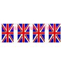 Guirlande plastique rectangulaire Grande Bretagne, Union Jack, U.K 5m