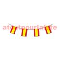Guirlande plastique rectangulaire Espagne 5m - 10 fanions