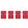 Guirlande drapeaux Norvège, Norvegien, 5m, pour decoration de salle