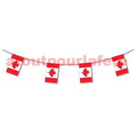 Guirlande drapeaux Canadien, Canada, 5m pour decoration de salle 