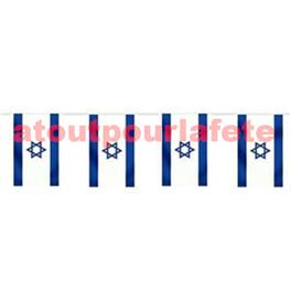 Guirlande drapeaux Israel, Israelien, 5m pour decoration de salle Guirlande drapeaux Israel, Israelien, 5m pour decoration de salle