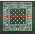 bandana vert bouteille 55 X 55cm