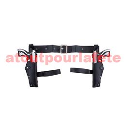 Holster Lara Croft double avec ceinture et pistolet (2) Holster Lara Croft double avec ceinture et pistolet (2)