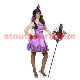 Déguisement de Sorciere Gothique Violette d'Halloween (F) Déguisement de Sorciere Gothique Violette d'Halloween (F)