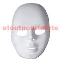 Masque visage blanc a peindre ou decorer