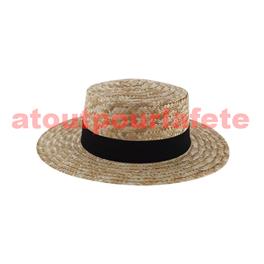 Chapeau Canotier,Guinguette,Chevalier,Jazzman,1900 (paille) Chapeau Canotier,Guinguette,Chevalier,Jazzman,1900 (paille)