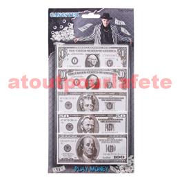 blinkee Faux billet de banque de 1000 dollars américain plaqué or 24 carats  pour décoration : : Jeux et Jouets