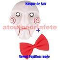 Set de Déguisement Saw, (Masque + Noeud)