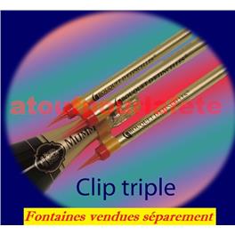 Clip triple à Fontaines pour bouteille de champagne , Whisky, Etc 