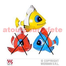 Poisson Tropical gonflable Décoration 60 cm (la pièce)(coloris aléatoire) Poisson Tropical gonflable Décoration 60 cm (la pièce)(coloris aléatoire)