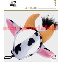 Set de déguisement de Vache (2 pièces) Set de déguisement de Vache (2 pièces)