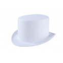 Chapeau haut de forme Blanc, Gibus pour conscrit ou deguisement