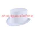 Chapeau haut de forme Gibus en tissu satiné 