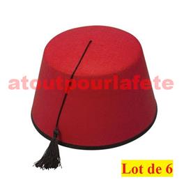 LOT A PRIX PRO: 6 Chapeaux oriental, Chéchia,  fez