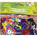 Confetti de Table Anniversaire chiffre "20" multicolore (sachet de 10Grs)