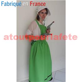 Déguisement Ma Dalton Tablier-Robe Adulte avec coiffe