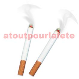 Lot de 2 fausses cigarettes incandescentes (Farce et Attrapes