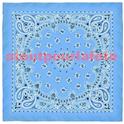 Bandana bleu-ciel 55 X 55cms (coton)