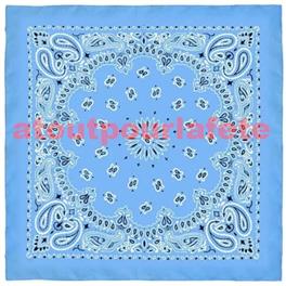 Bandana Bleu-ciel 55 X 55cms (coton)