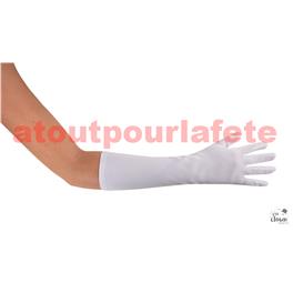 Gant long blanc 40cms