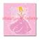 Sachet de 12 Serviettes papier Thème Princesse Rose 33 x 33 cm - 