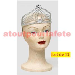 Lot de 12 Diadème de Princesse