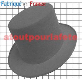 Chapeau Gibus Haut de Forme "Cylindre" bébé couleur gris Chapeau Gibus Haut de Forme "Cylindre" bébé couleur gris