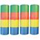 Lot de 4 rouleaux de serpentins 4 m Réagit à la Lumière noire