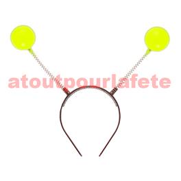 Serre-tête boules LUMINESCENT, Martien, Alien, Monstre,