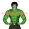 Chemise de déguisement de Hulk, "Muscle Vert" adulte