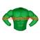 Chemise de déguisement de Hulk, "Muscle Vert" adulte