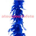 Boa en plumes bleu foncé 45grs -200cms