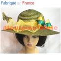 Chapeau Catherinette Sainte Catherine (st) Jade (paille)