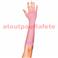 Gants Mitaine resille long rose (la paire)