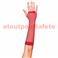 Gants Mitaine resille long Rouge(la paire)
