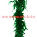 Boa en plume vert mousse 2 m 45grs