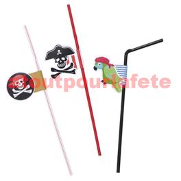 Set de 24 pailles chalumeaux "Pirate" Set de 24 pailles chalumeaux "Pirate"